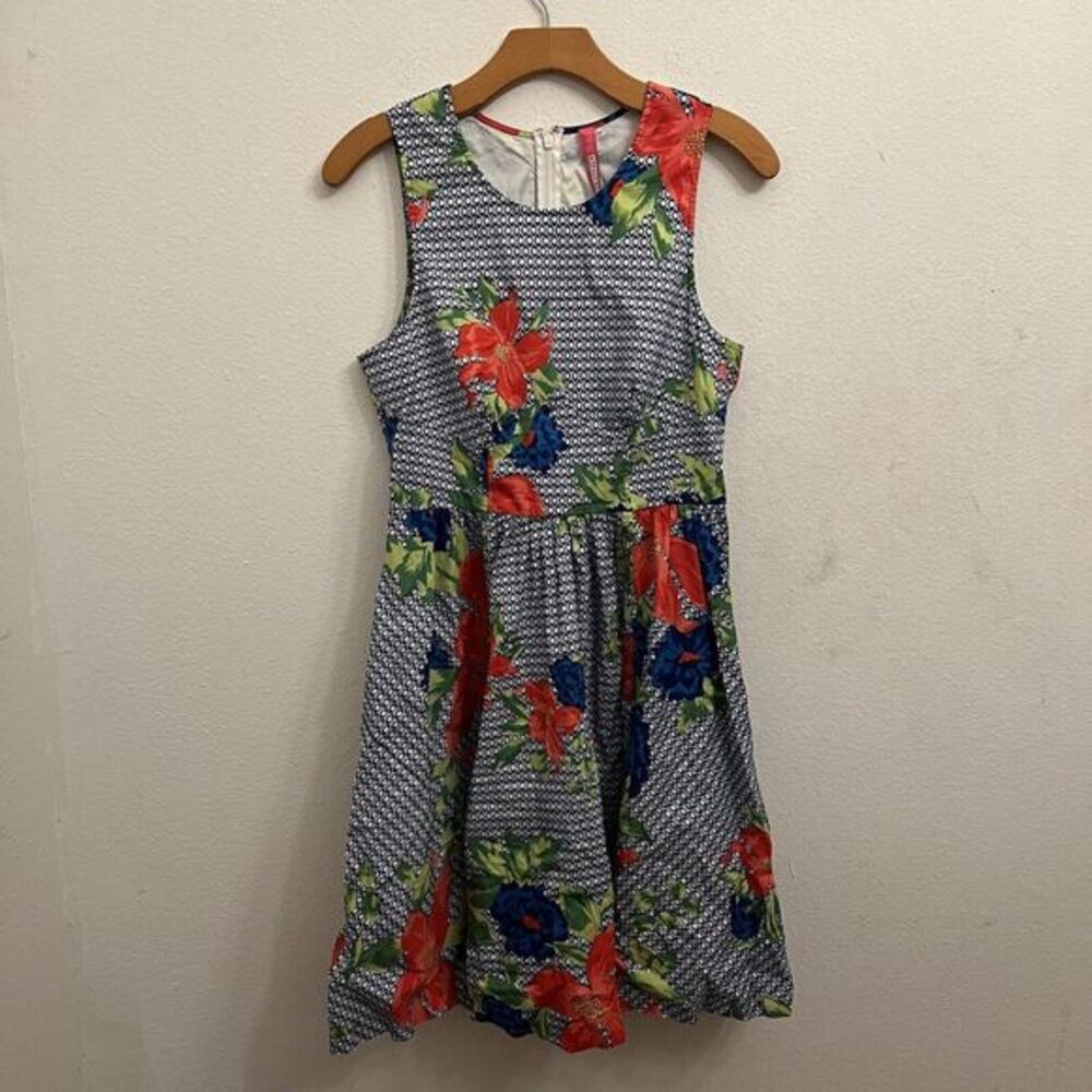 PLENTY BY TRACY REESE BLUE FLORAL DRESS 6 (L3)